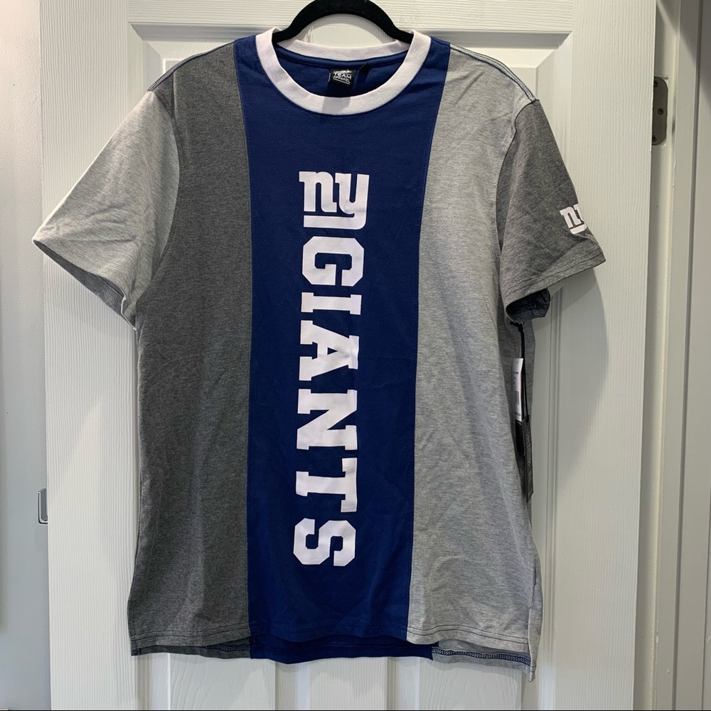 NWT NFL Giants Blue and Grey T-Shirt- Large
